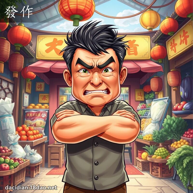 發作 - 國語大辭典配圖