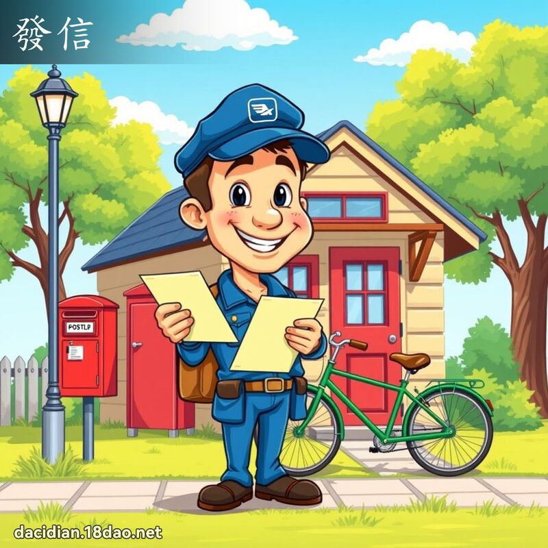 發信 - 國語大辭典配圖