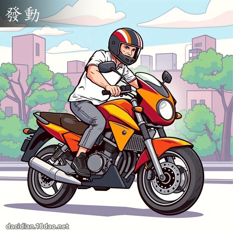 發動 - 國語大辭典配圖
