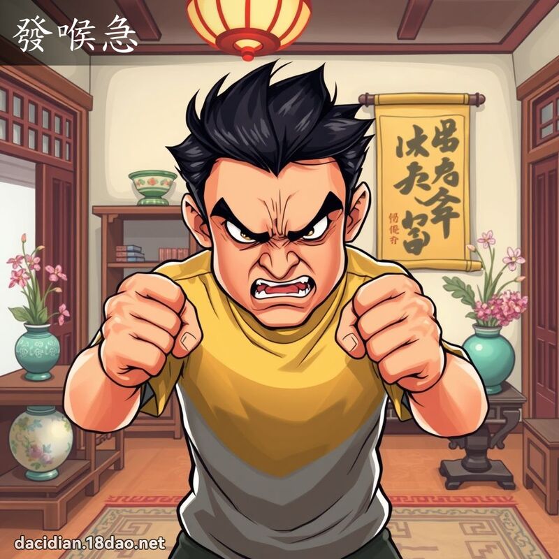 發喉急 - 國語大辭典配圖
