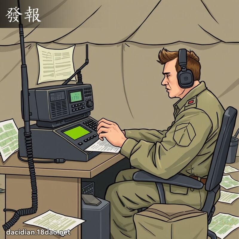 發報 - 國語大辭典配圖