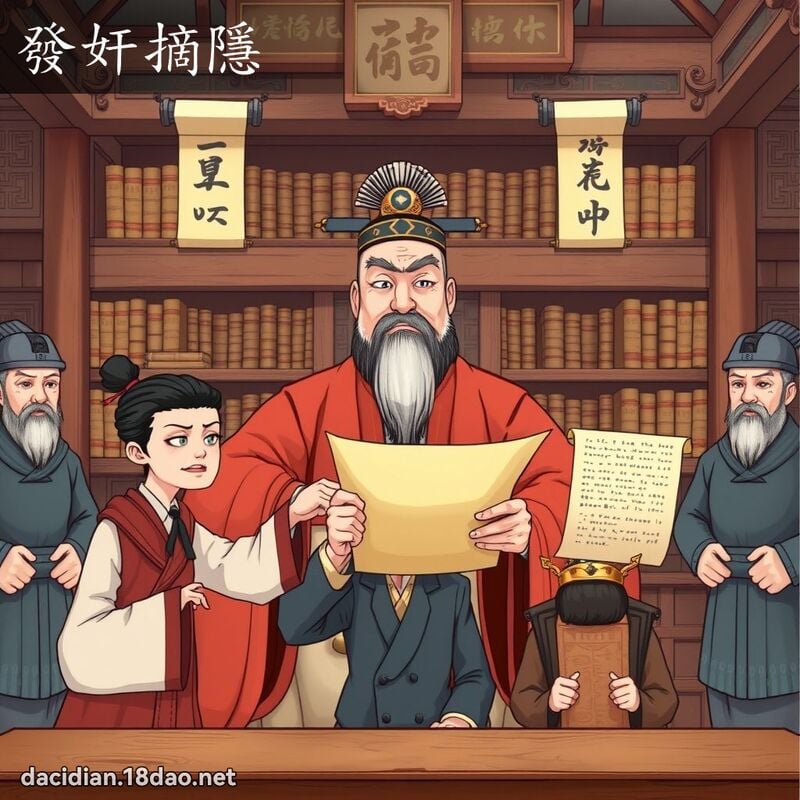 發奸摘隱 - 國語大辭典配圖