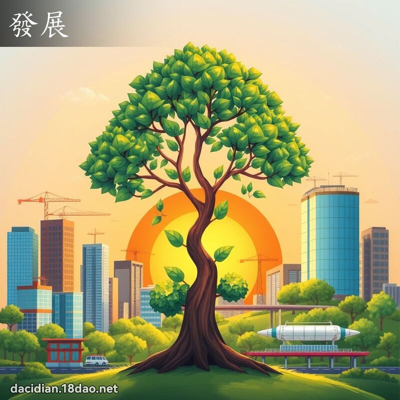 发展 - 国语大辞典配图