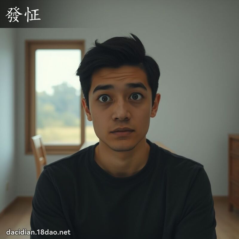 发怔 - 国语大辞典配图
