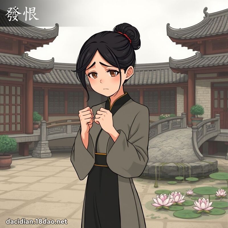 發恨 - 國語大辭典配圖