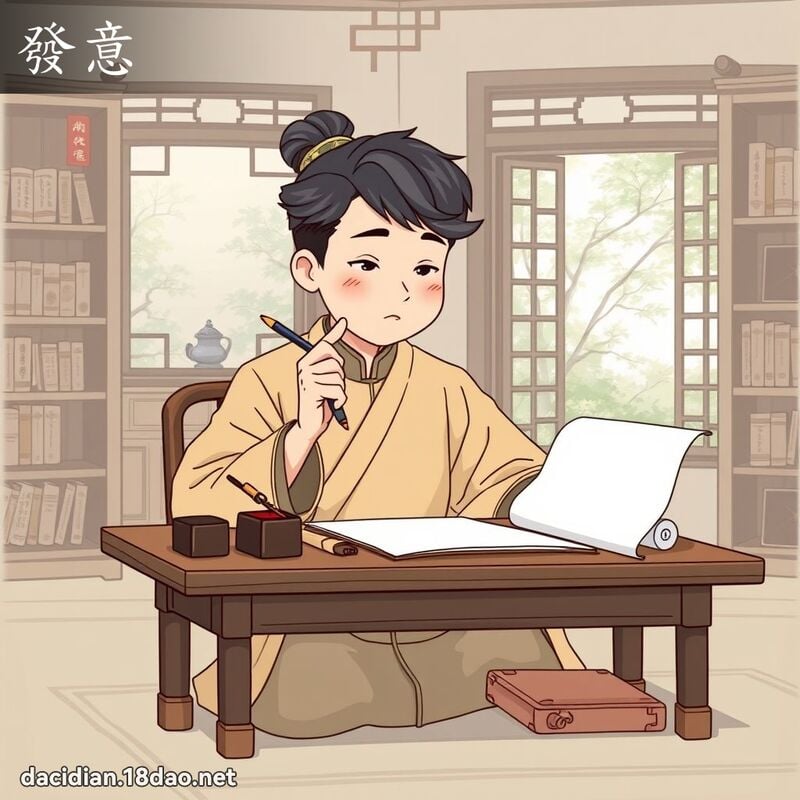 發意 - 國語大辭典配圖