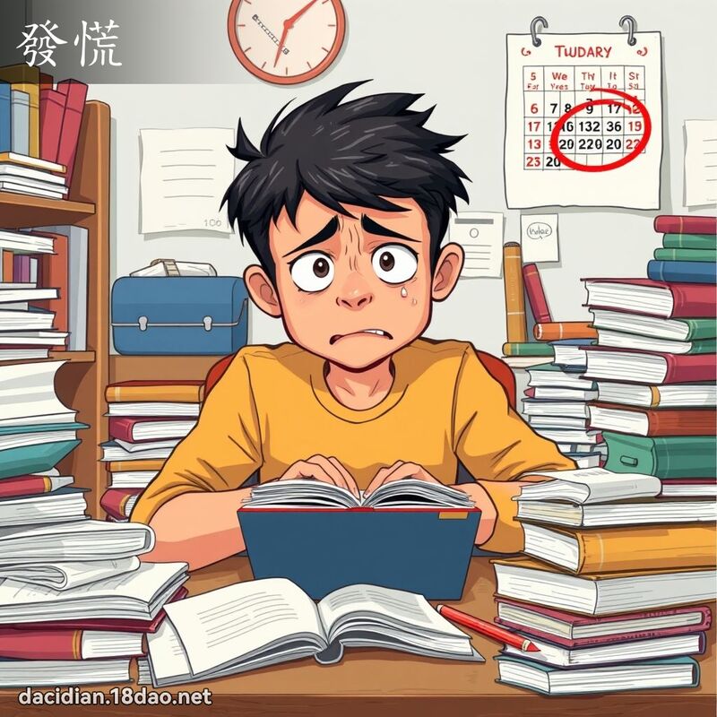 發慌 - 國語大辭典配圖