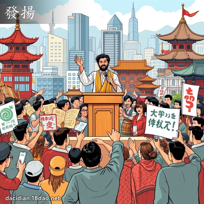 发扬 - 国语大辞典配图