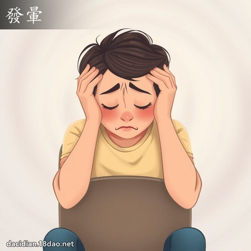 发晕 - 国语大辞典配图