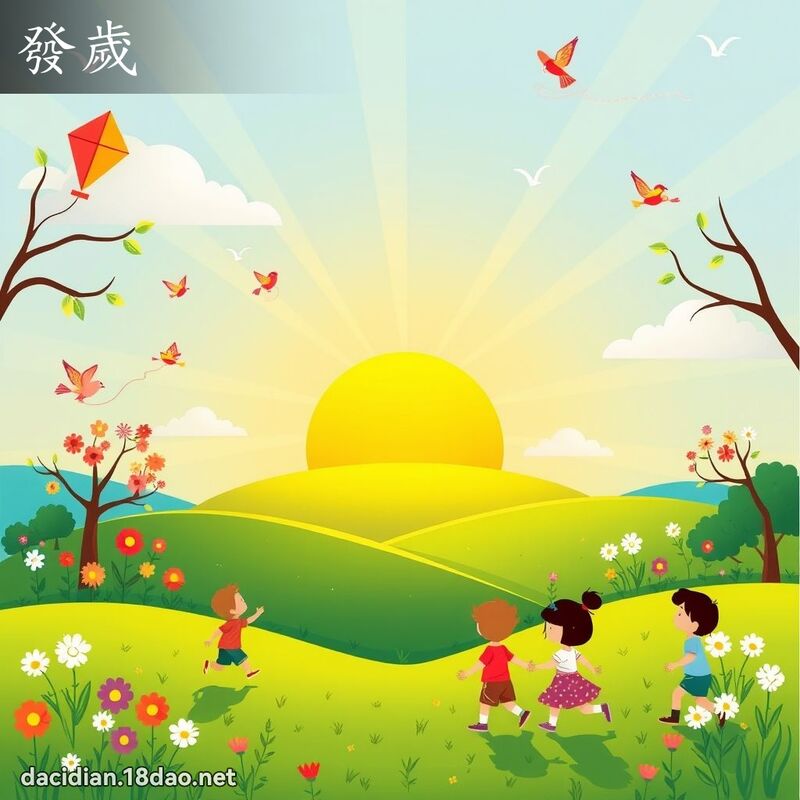 发岁 - 国语大辞典配图