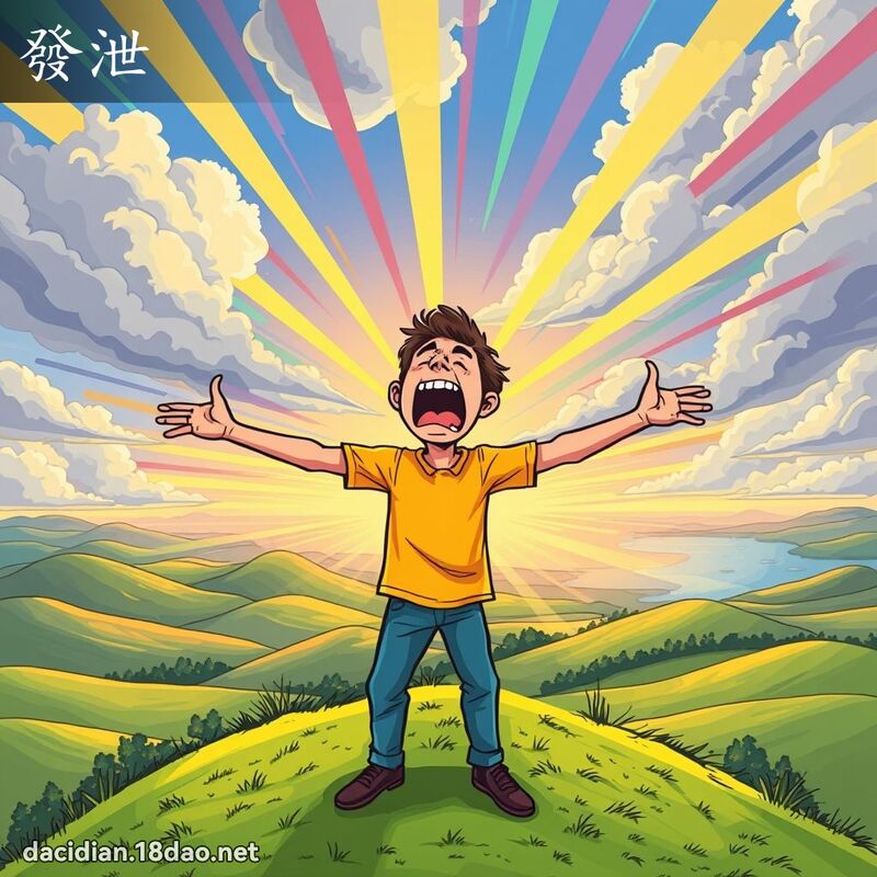 發泄 - 國語大辭典配圖