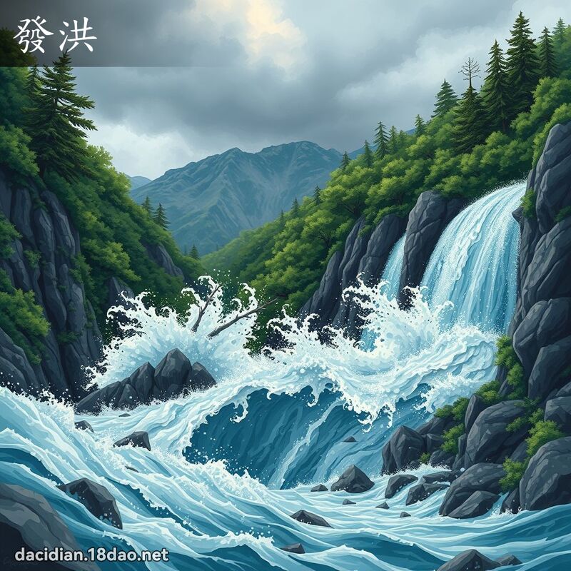 發洪 - 國語大辭典配圖