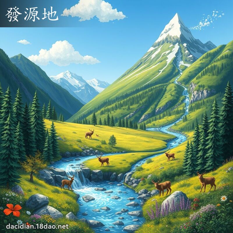发源地 - 国语大辞典配图
