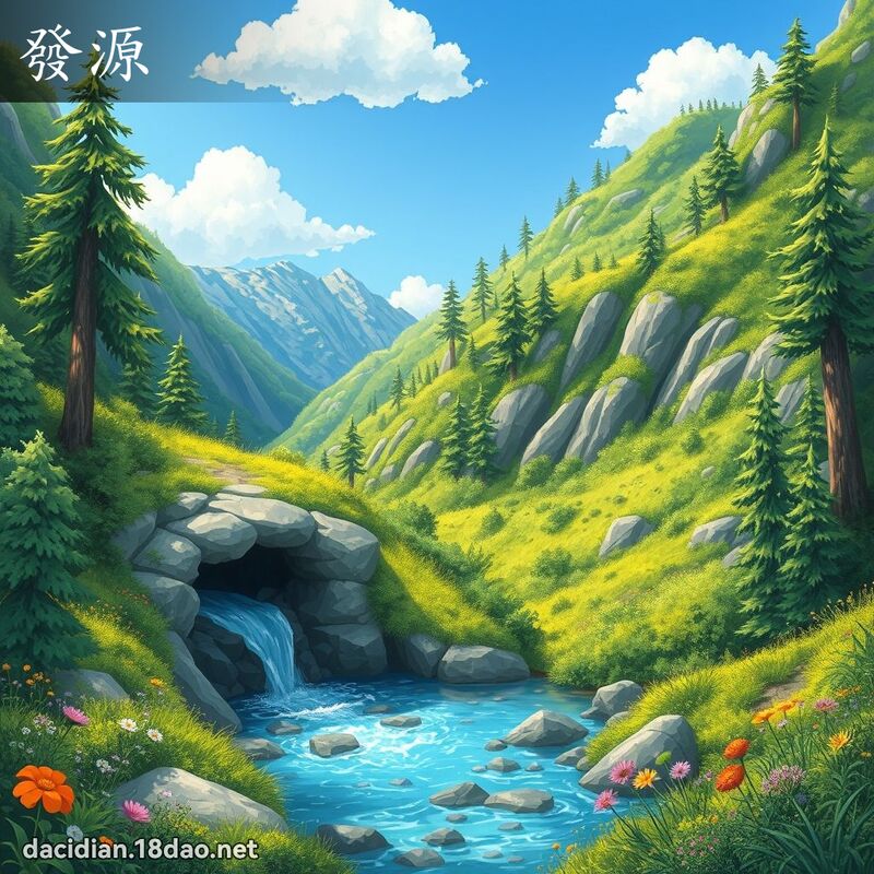 发源 - 国语大辞典配图