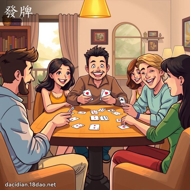 发牌 - 国语大辞典配图