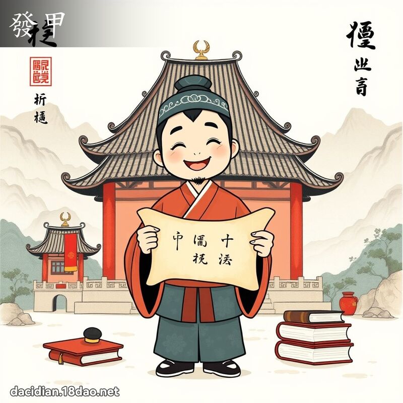 发甲 - 国语大辞典配图
