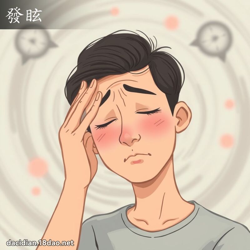發眩 - 國語大辭典配圖
