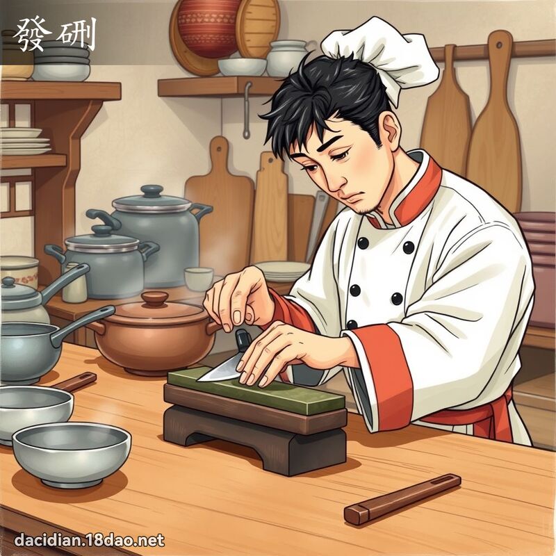 發硎 - 國語大辭典配圖