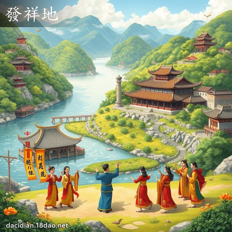 發祥地 - 國語大辭典配圖