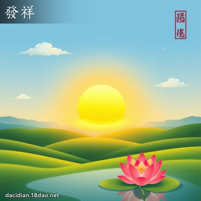 發祥 - 國語大辭典配圖