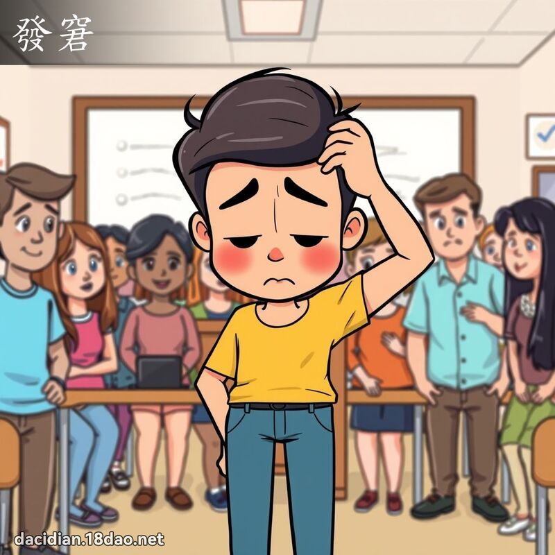 發窘 - 國語大辭典配圖