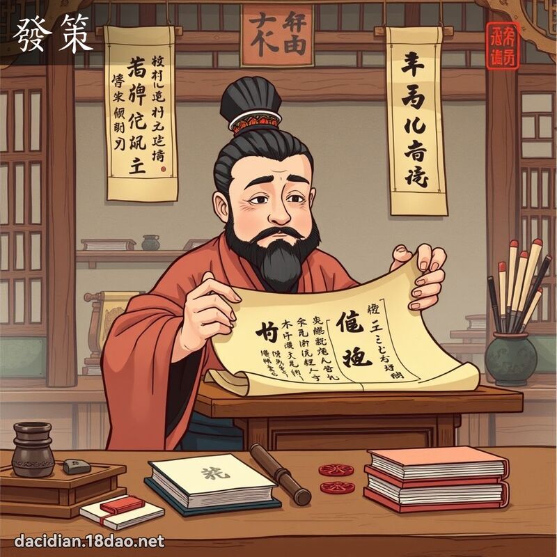 發策 - 國語大辭典配圖