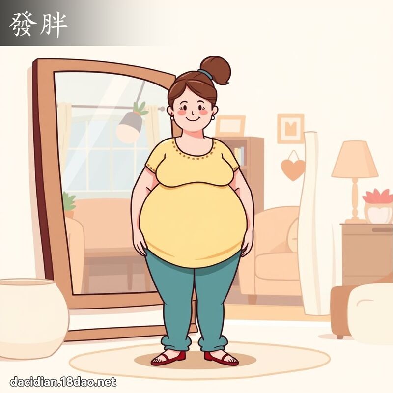 發胖 - 國語大辭典配圖