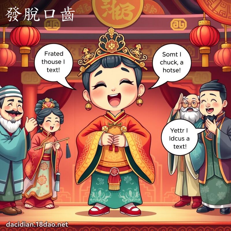 发脱口齿 - 国语大辞典配图