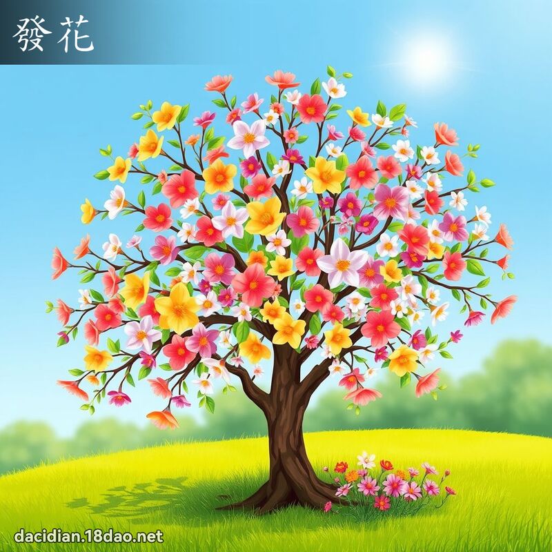發花 - 國語大辭典配圖