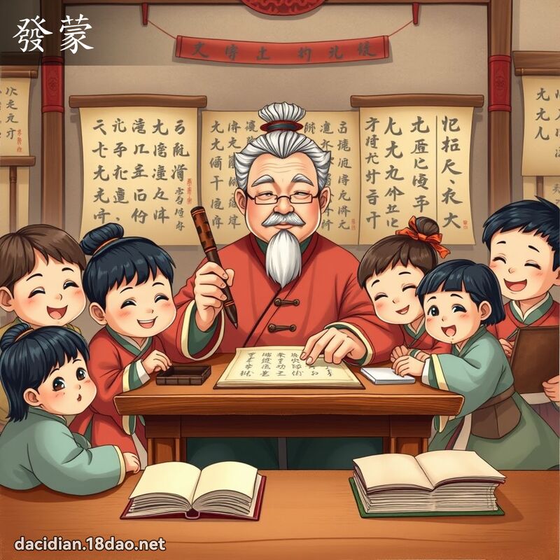 发蒙 - 国语大辞典配图