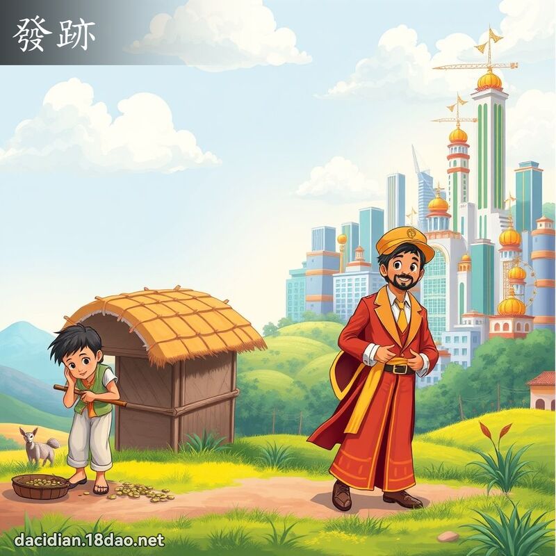 發跡 - 國語大辭典配圖