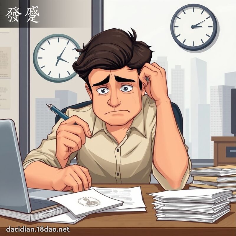 发蹙 - 国语大辞典配图