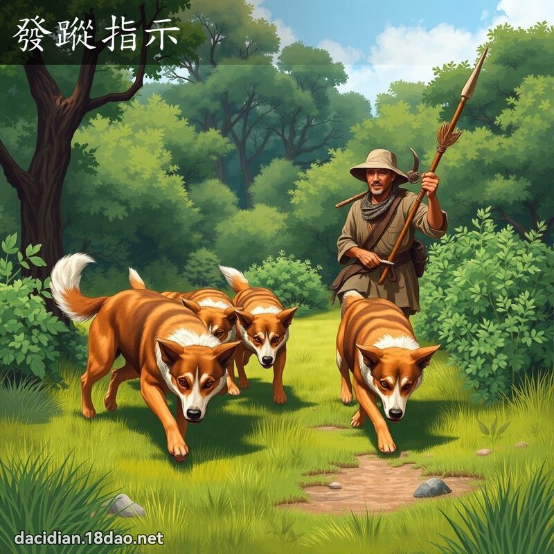 发踪指示 - 国语大辞典配图