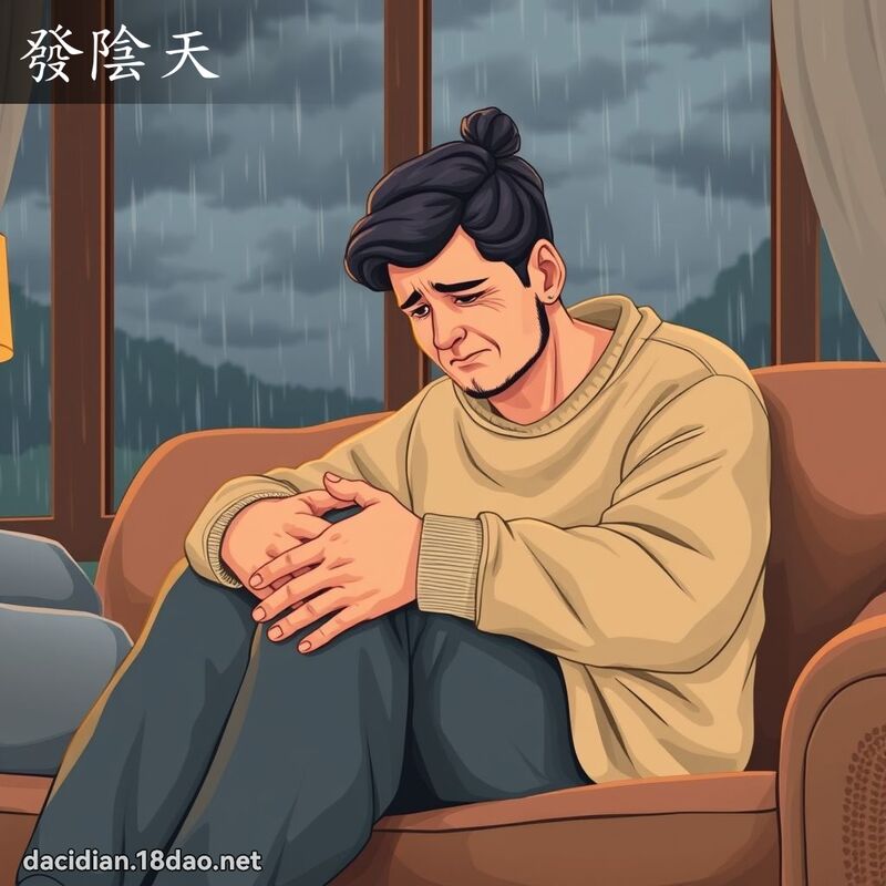 发阴天 - 国语大辞典配图