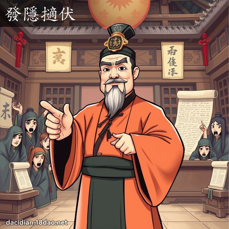 發隱擿伏 - 國語大辭典配圖