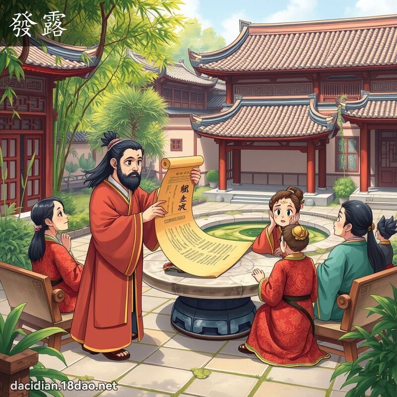 发露 - 国语大辞典配图