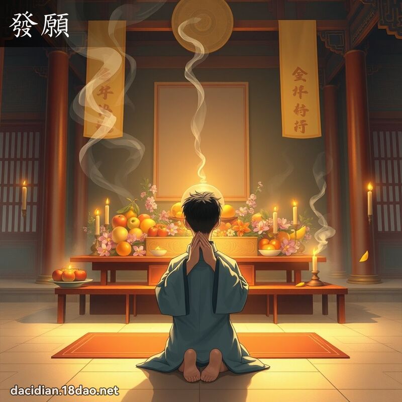 发愿 - 国语大辞典配图