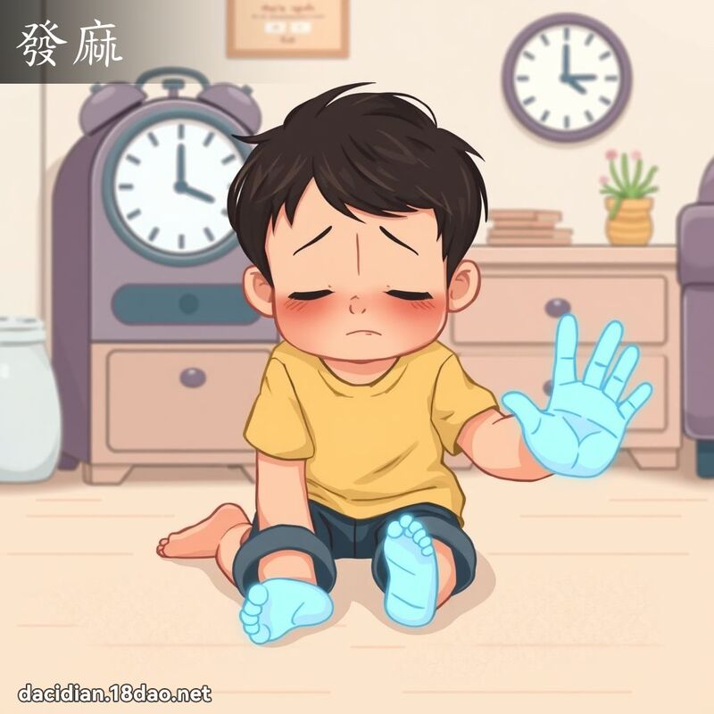 發麻 - 國語大辭典配圖
