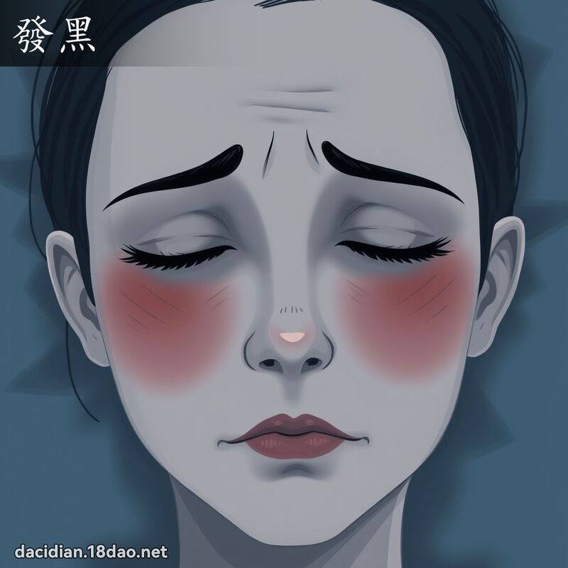 發黑 - 國語大辭典配圖