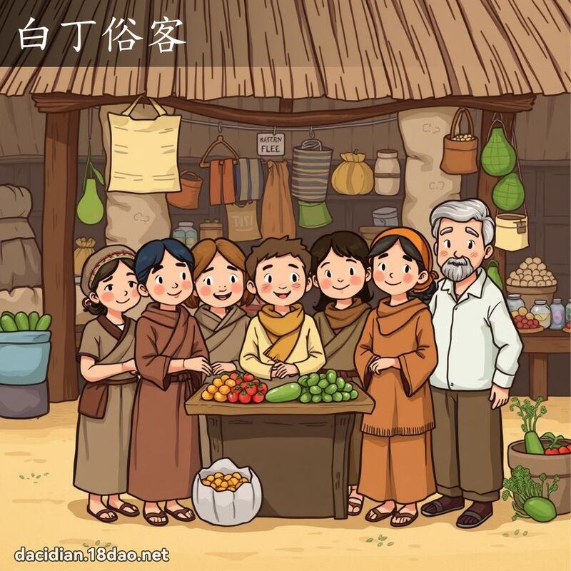 白丁俗客 - 国语大辞典配图
