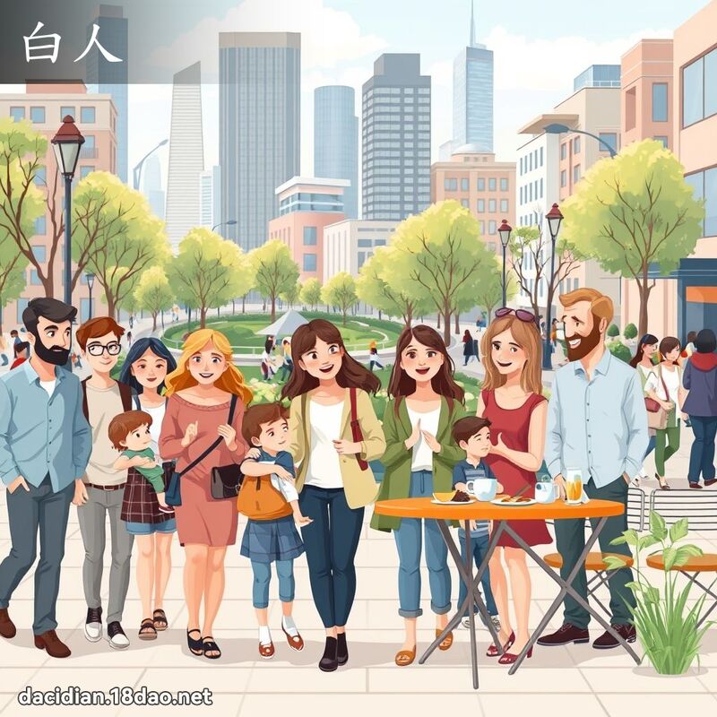 白人 - 国语大辞典配图