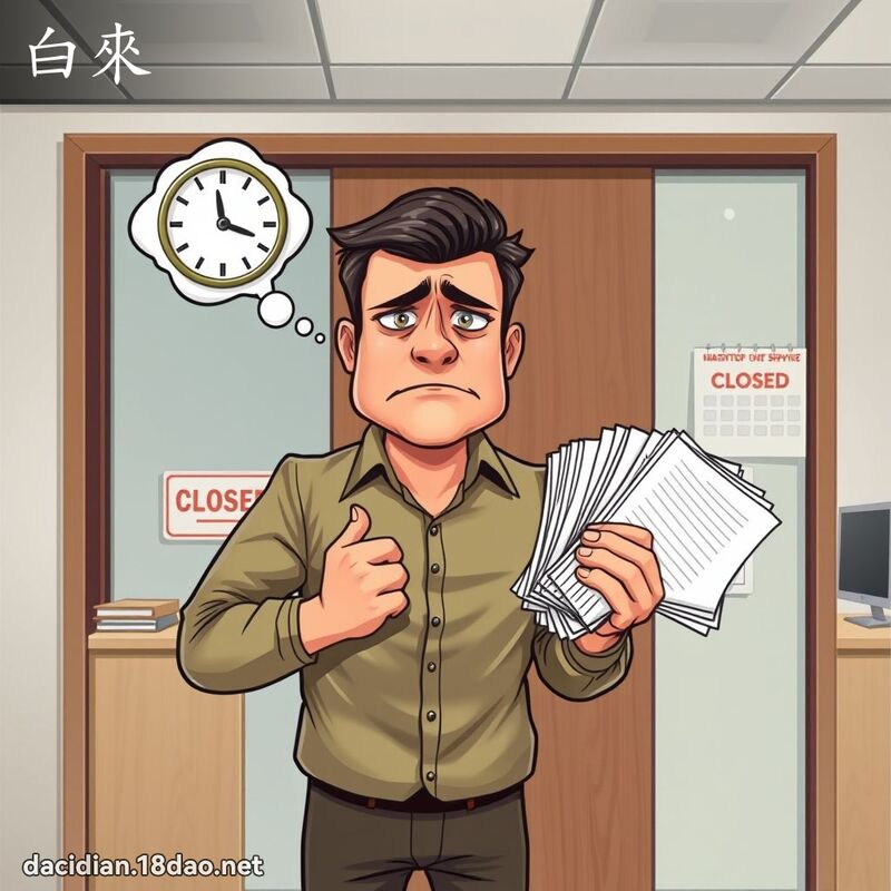 白來 - 國語大辭典配圖