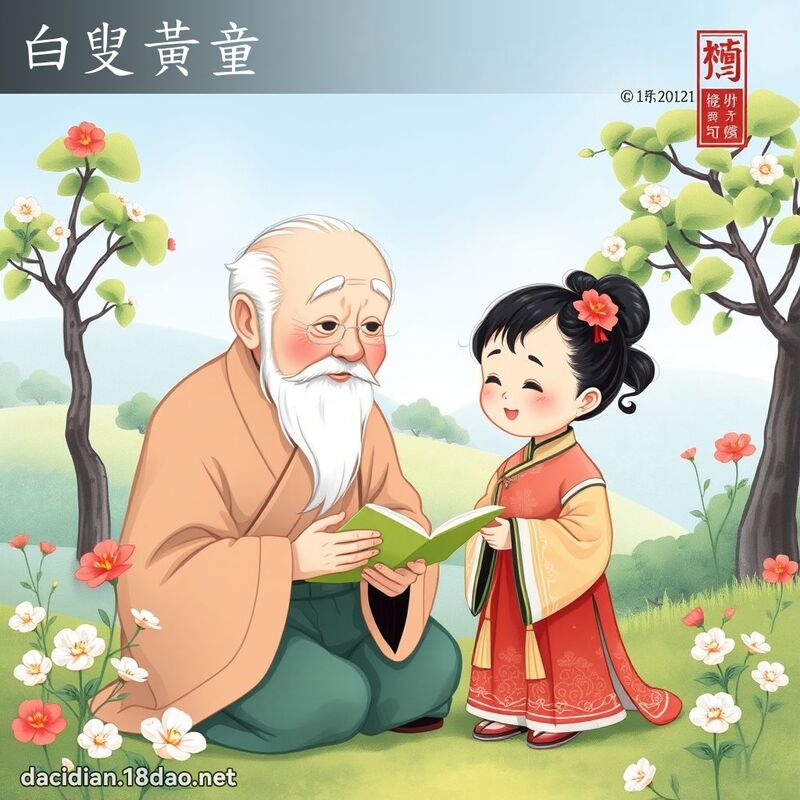 白叟黃童 - 國語大辭典配圖