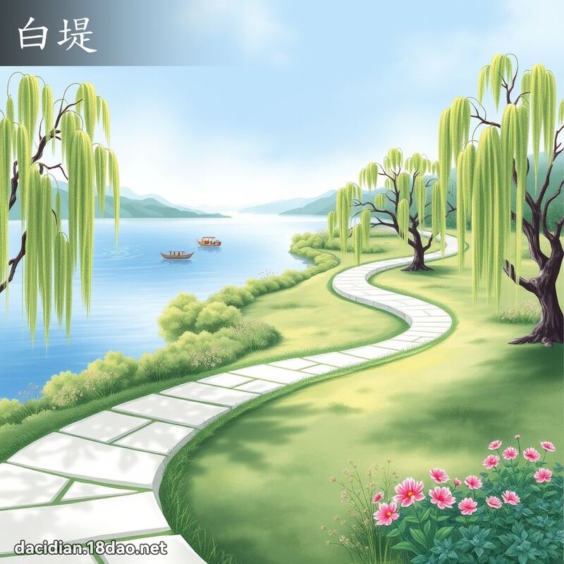 白堤 - 國語大辭典配圖