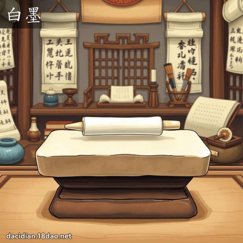 白墨 - 國語大辭典配圖
