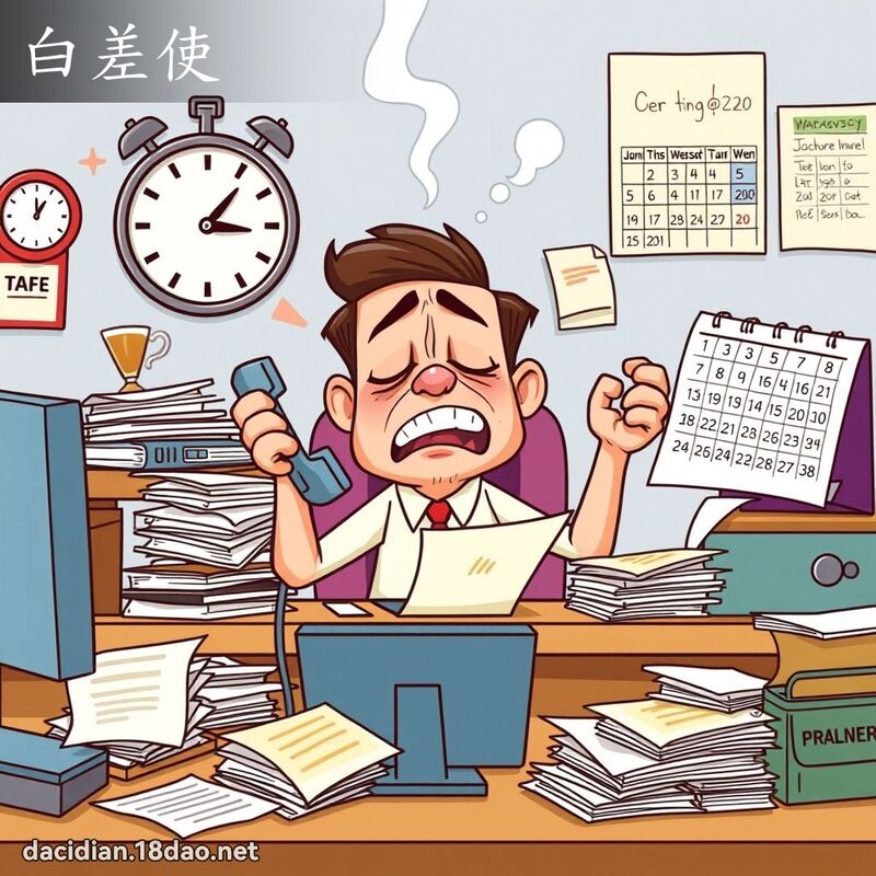 白差使 - 国语大辞典配图