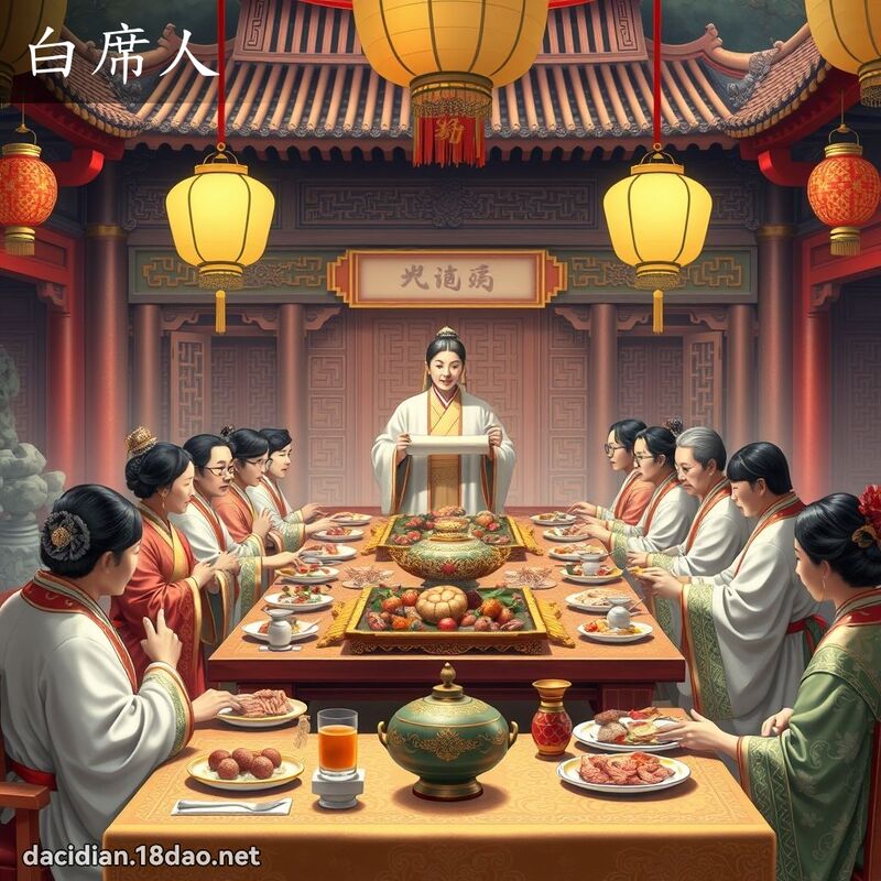 白席人 - 国语大辞典配图