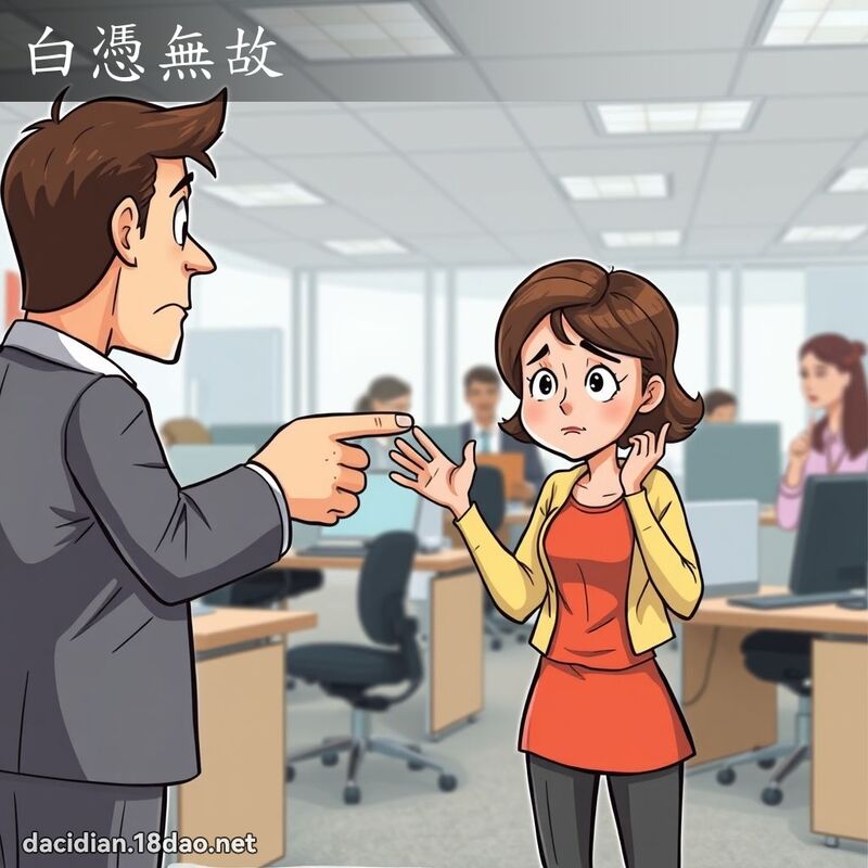 白憑無故 - 國語大辭典配圖