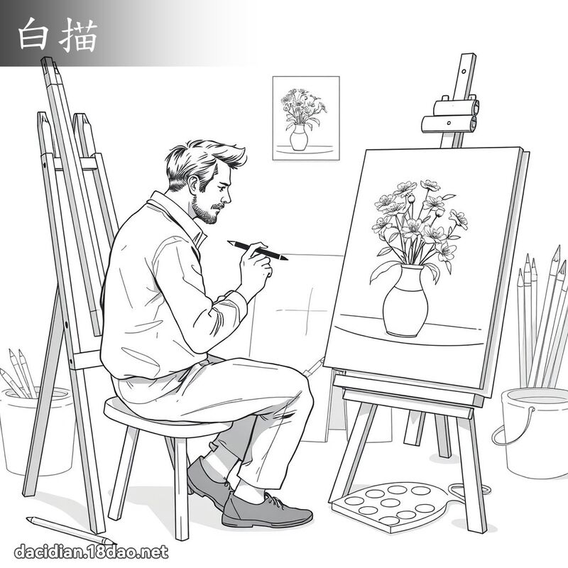 白描 - 國語大辭典配圖