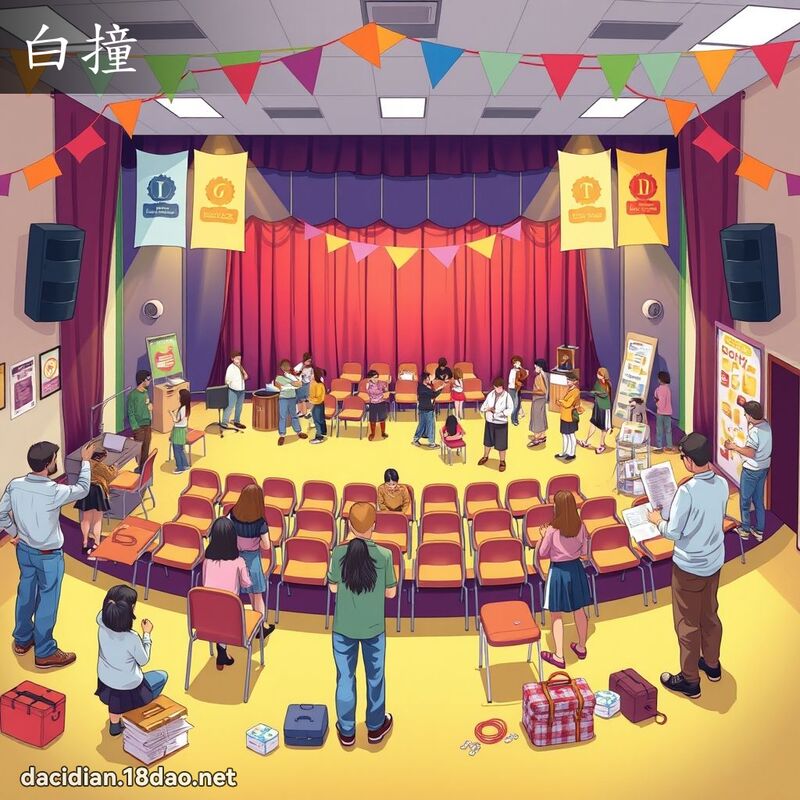白撞 - 国语大辞典配图